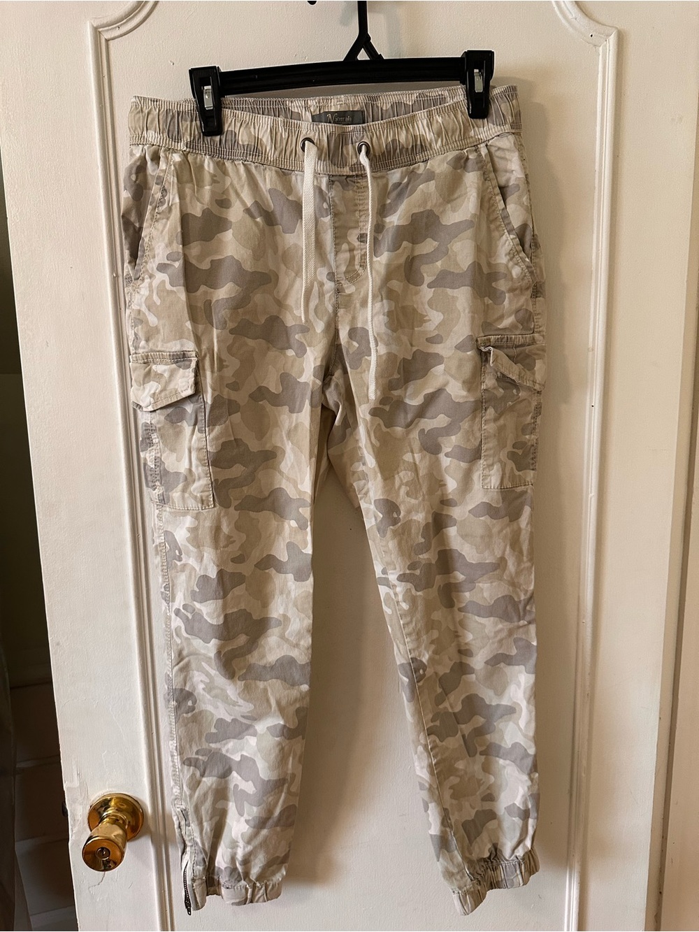 Natural Reflections Women’s Beige Camo Cargo Joggers